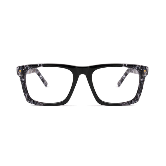 9FIVE One Black & White Onyx Clear Lens Glasses