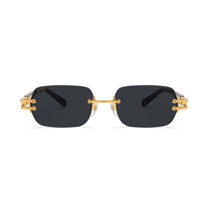9FIVE Purity Black & 24K Gold Sunglasses