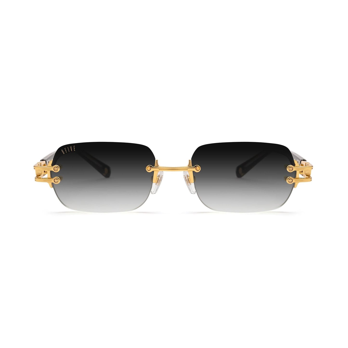 9FIVE Purity Black & 24K Gold - Gradient Sunglasses