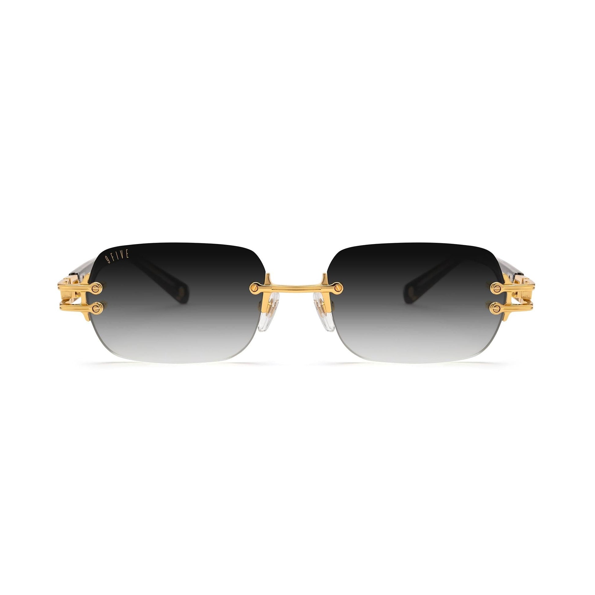 9FIVE Purity Black & 24K Gold - Gradient Sunglasses