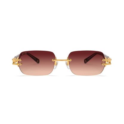 9FIVE Purity Black & 24K Gold - Sienna Gradient Sunglasses