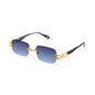 9FIVE Purity Black & 24K Gold - Midnight Blue Gradient Sunglasses