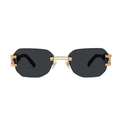 9FIVE Royals Lite Black & 24K Gold Sunglasses