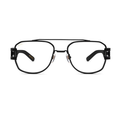 9FIVE Royals Matte Blackout Clear Lens Glasses