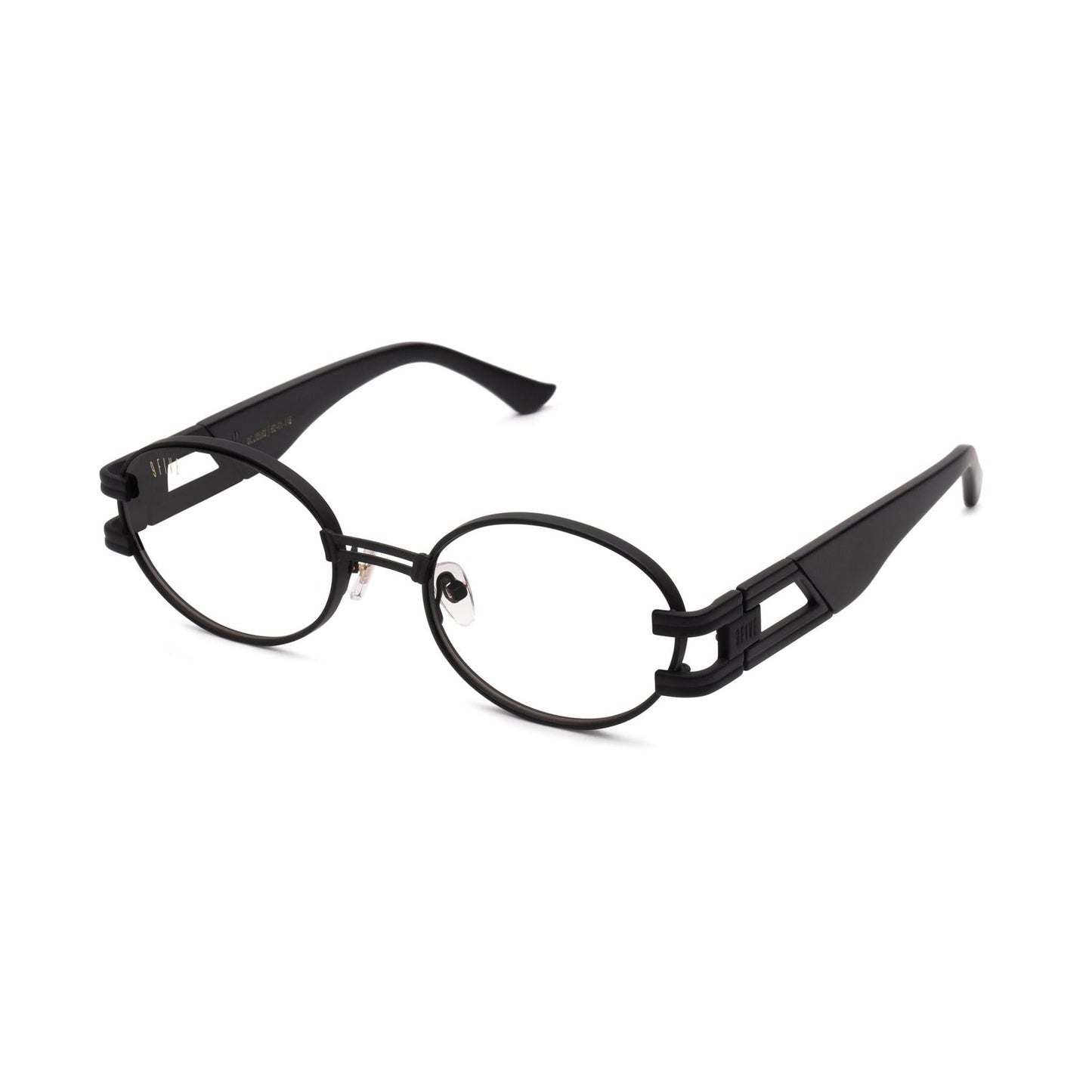 9FIVE St. James Matte Blackout Clear Lens Glasses