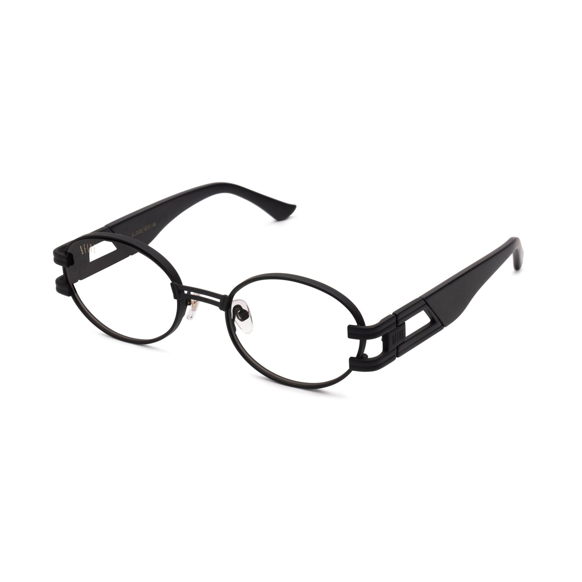 9FIVE St. James Matte Blackout Clear Lens Glasses