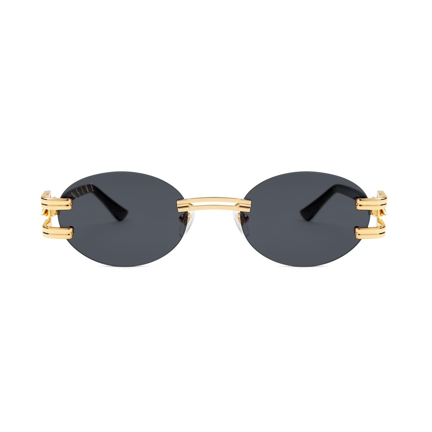⚡9FIVE St. James Bolt⚡ Lite Black & 24k Gold Sunglasses