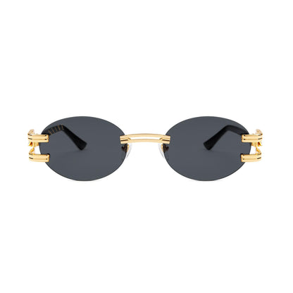 ⚡9FIVE St. James Bolt⚡ Lite Black & 24k Gold Sunglasses