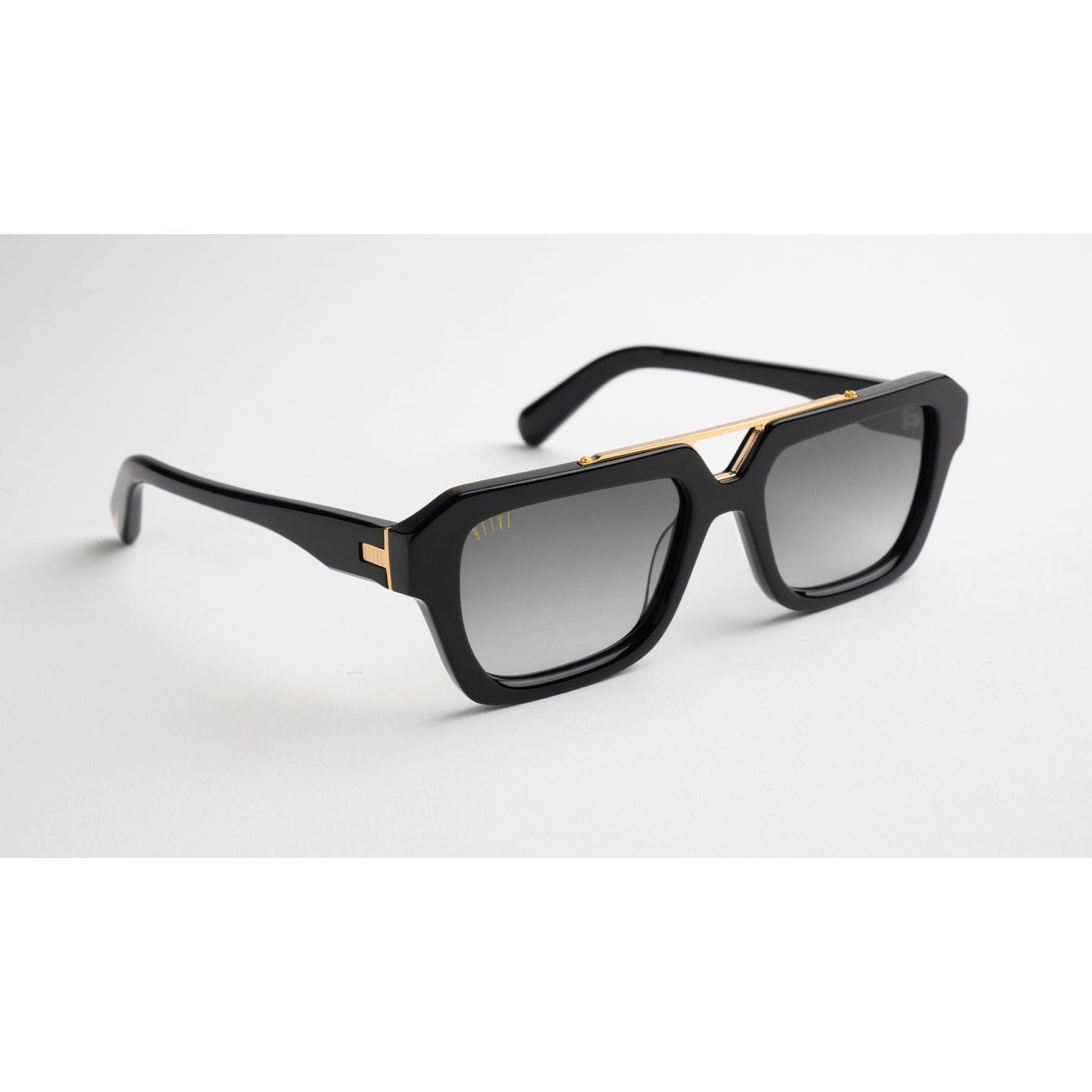 9FIVE Valley Black & 24K Gold - Gradient Sunglasses