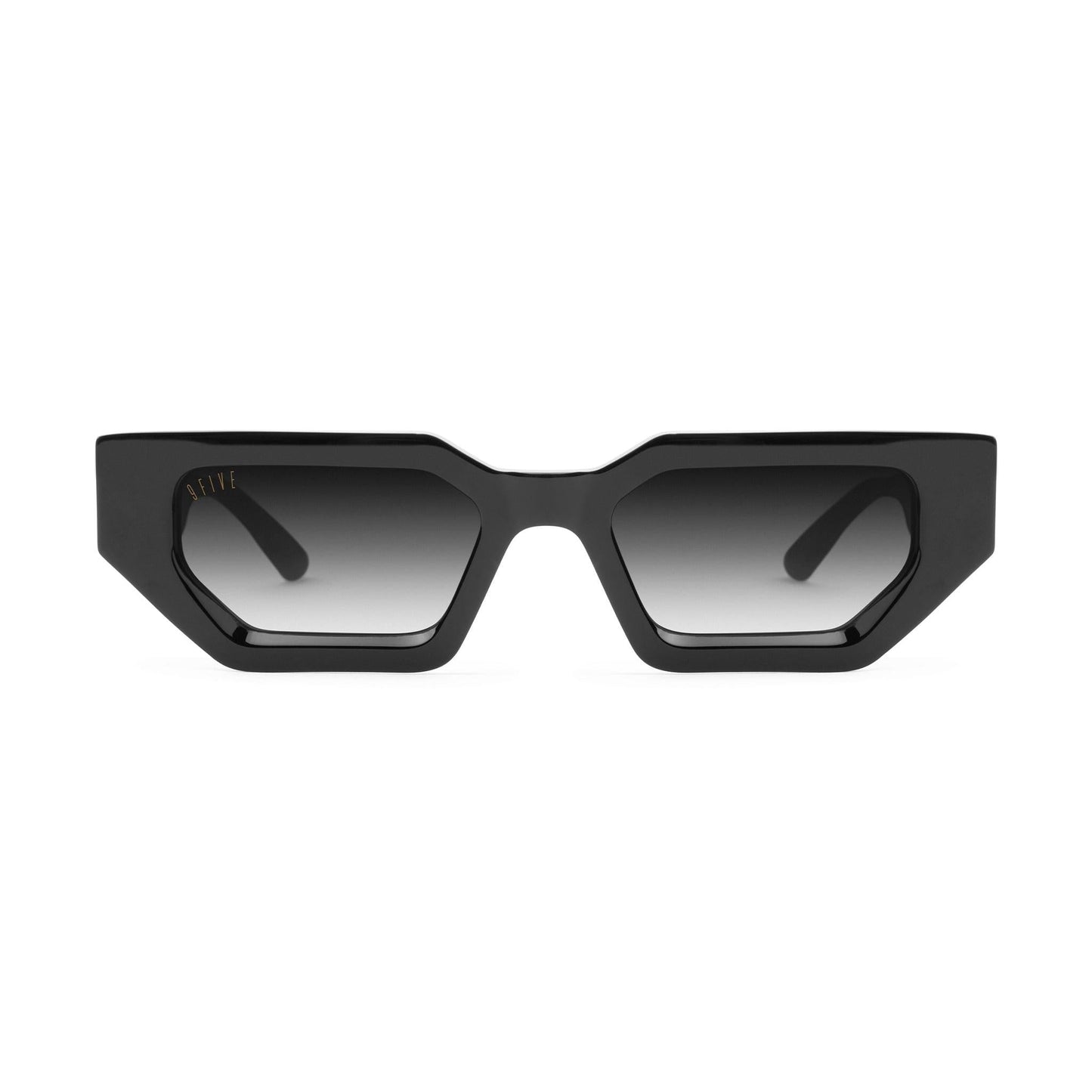 9FIVE Vincent Black & 24K Gold - Gradient Sunglasses