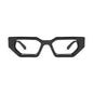 9FIVE Vincent Black & 24K Gold - Clear Lens Glasses