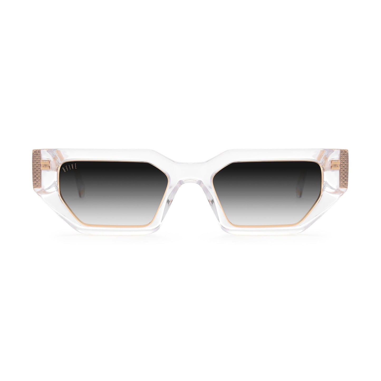 9FIVE Vincent Crystal & 24K Gold - Gradient Sunglasses